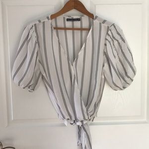 NWOT Abercrombie & Fitch striped blouse